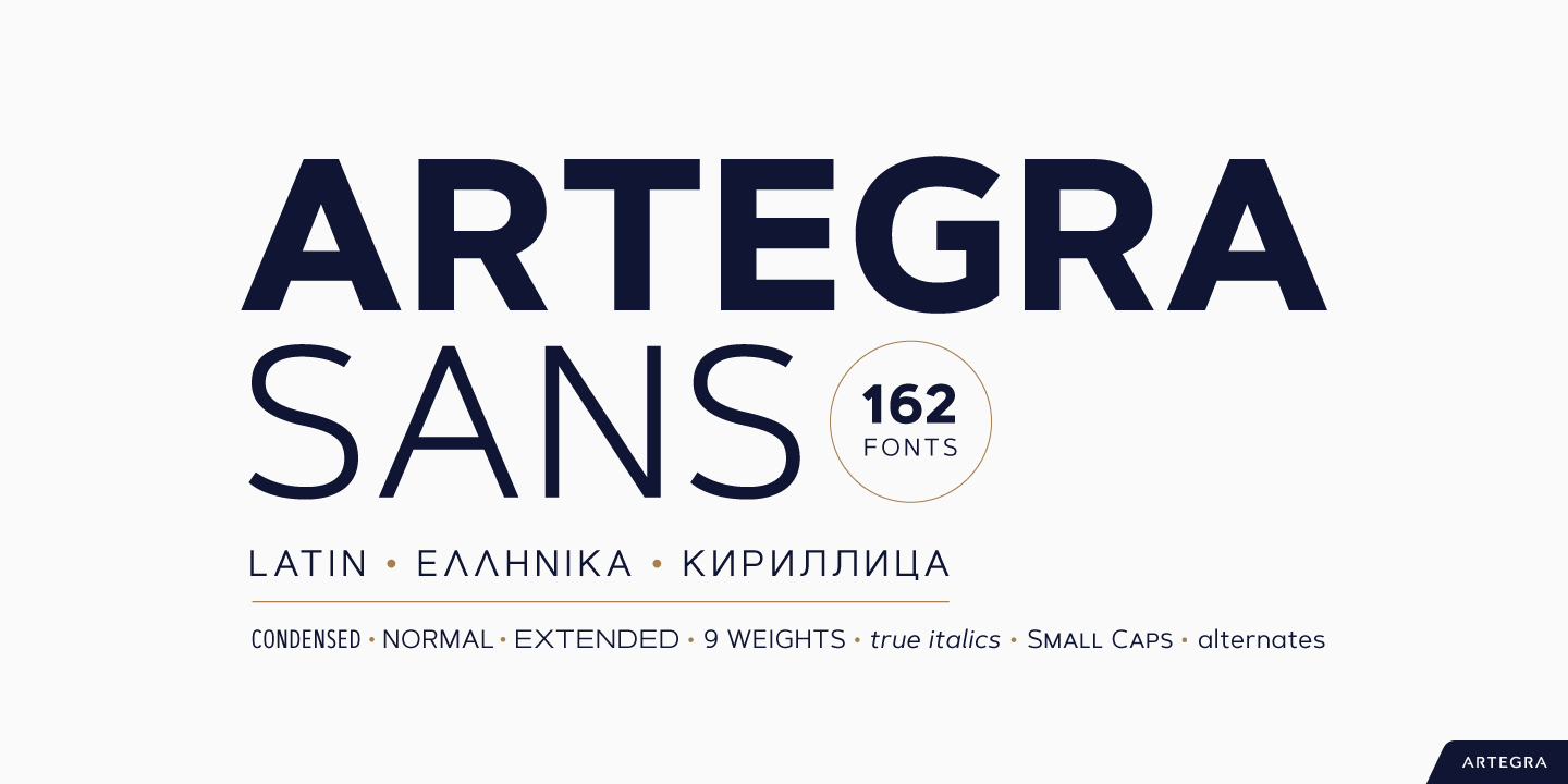 Artegra Sans Condensed Bold Italic Font preview